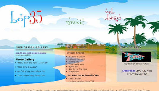 bop 35 music and web design by Nick Sharpe