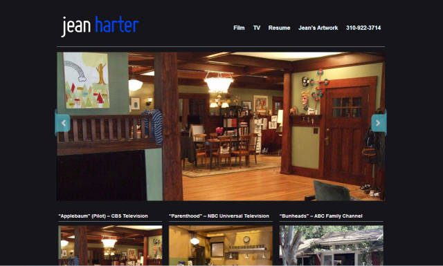 Jean Harter set designer website by Nick Sharp