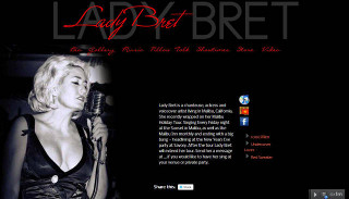 nickwebworks converts Malibu singer Lady Bret's Flash website to iPhone iPad friendly html 5